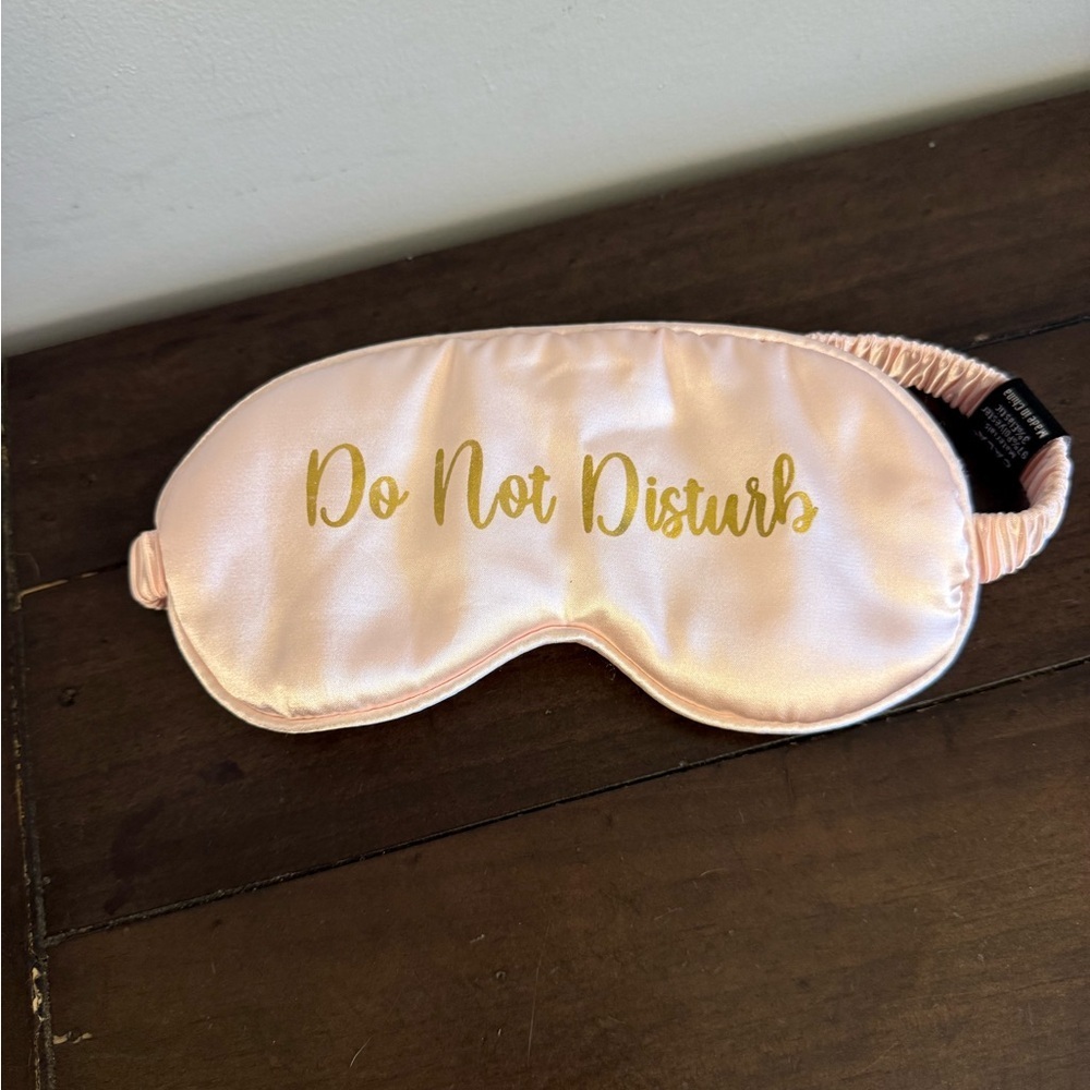 Silky 'Do Not Disturb' Pink Sleep Mask - Women Bath & Body